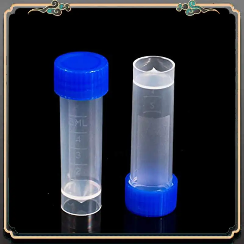 

Reliable-400Pcs 5Ml Plastic Graduated Vial Storage Container Test Tubes With Screw Caps