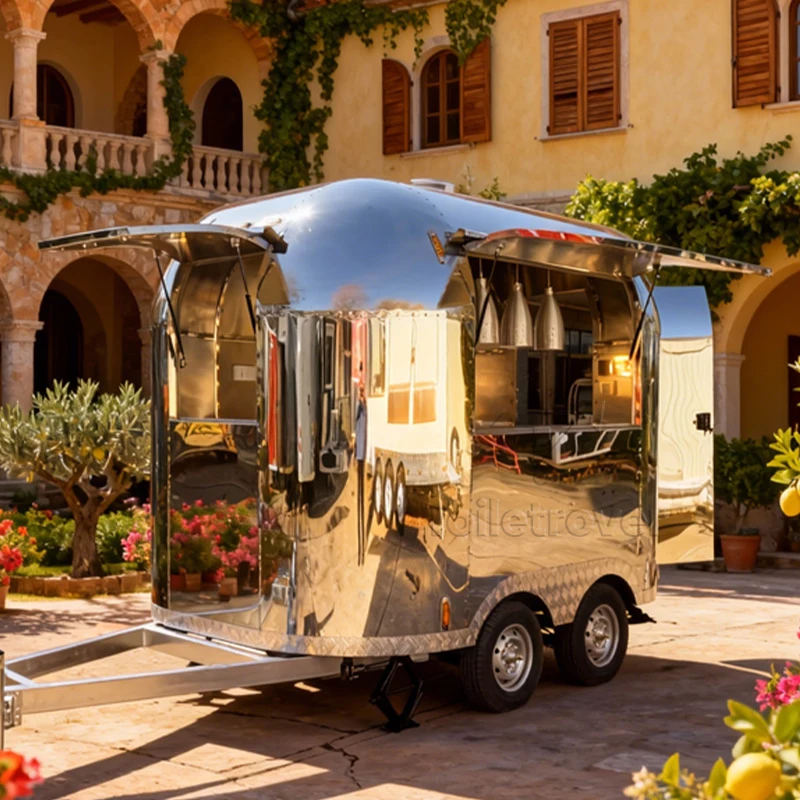 

Hot Sales Mobile Food Cart Pizza Doner Kebab Burger Tacos Fried Chicken Food Trailer Financing Food Truck with Full Kitchen