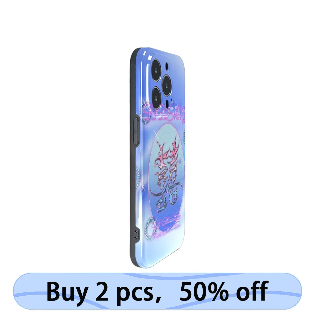 Coque Iphone Art Phone Case Y2K Blue Chinese Character Wedding Joy Cover for iPhone 15 14 13 12 11 Pro Max Plus