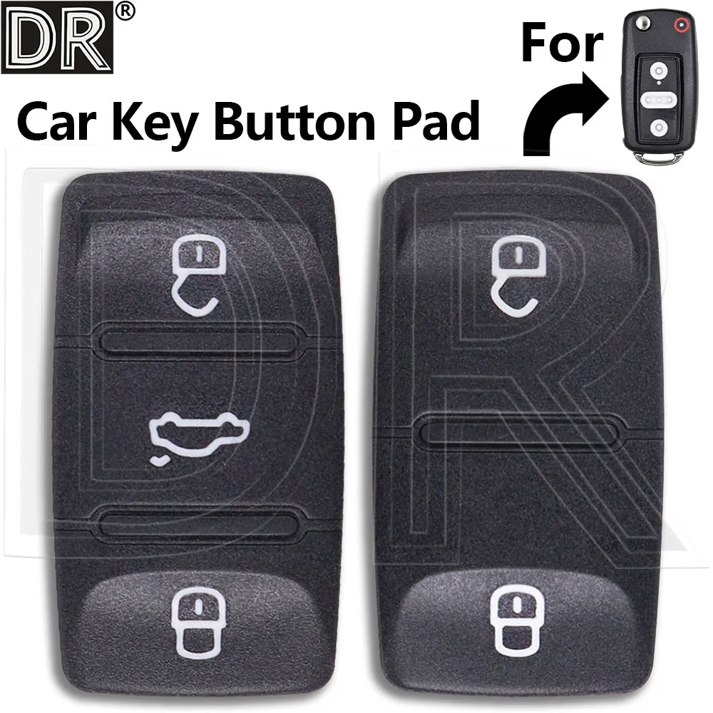 Great Car Key Button Pad Cover For VW Volkswagen Cabrio Caddy Jetta Beetle Tiguan Polo Golf EOS Passat Bora CC Lavida Skoda Seat