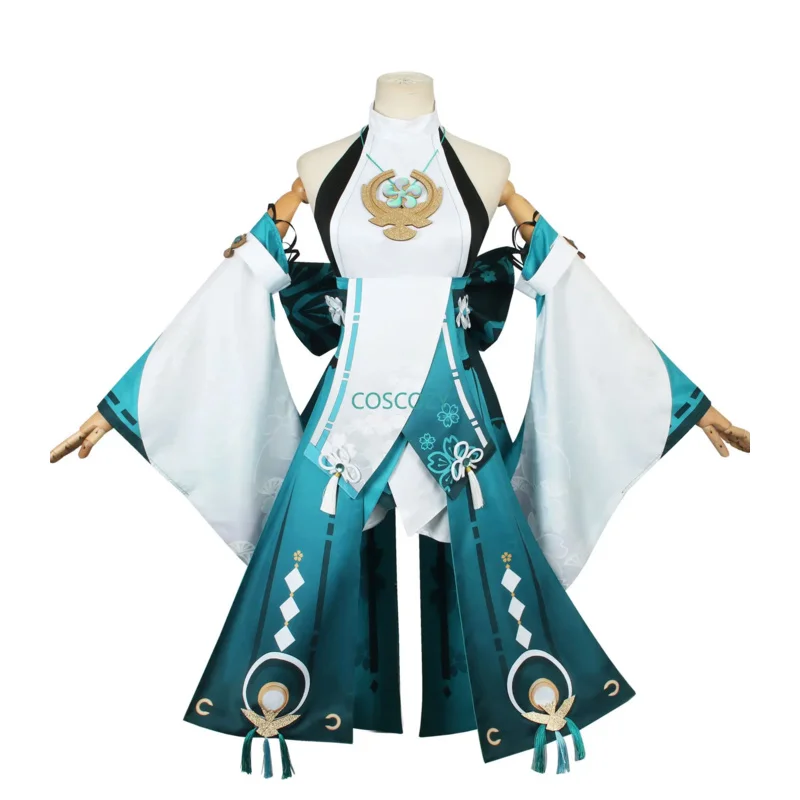 Новинка 2025 года, костюм для косплея Xiao Yae Miko Genshin The Impact, карнавальная конвенция для взрослых, униформа, парик, аниме-игры, костюмы на Хэллоуин