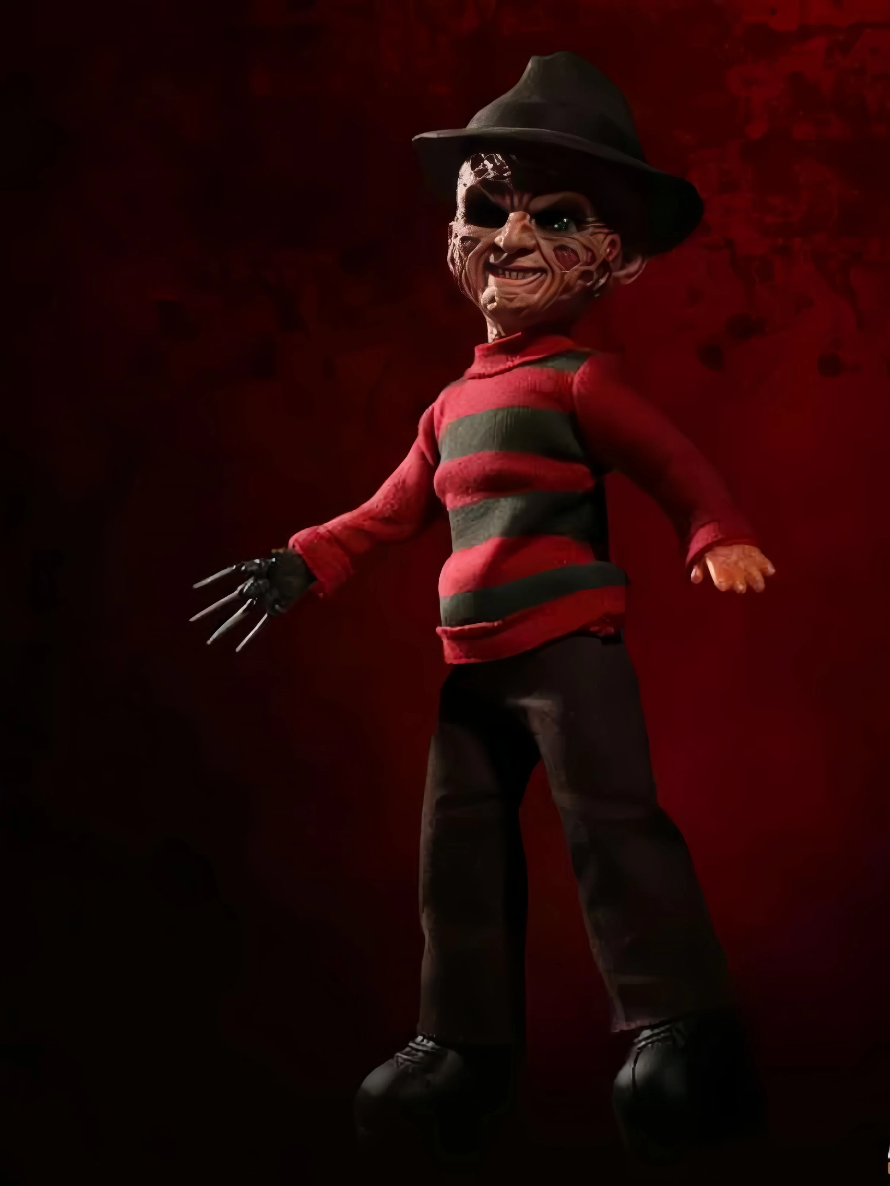 ของแท้ vMezco Nightmare On Elm Street - 10 "Talking Freddy Krueger Posable Action Figure
