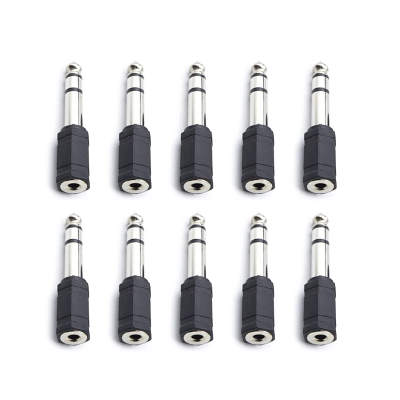 Headphone Sound Plug Converter 1/4inch Female to 1/8inch or Male 1/8inch Male to 1/4inch Female Sound Adapter Set 448D