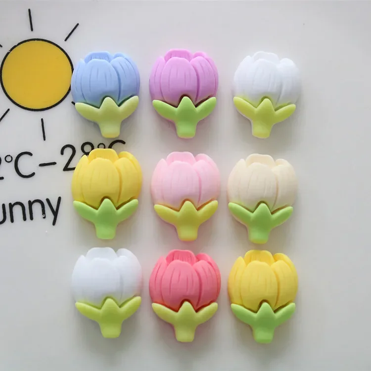 5pcs miniso series flower cartoon resin flatback cabochons diy crafts materials jewelry making charms