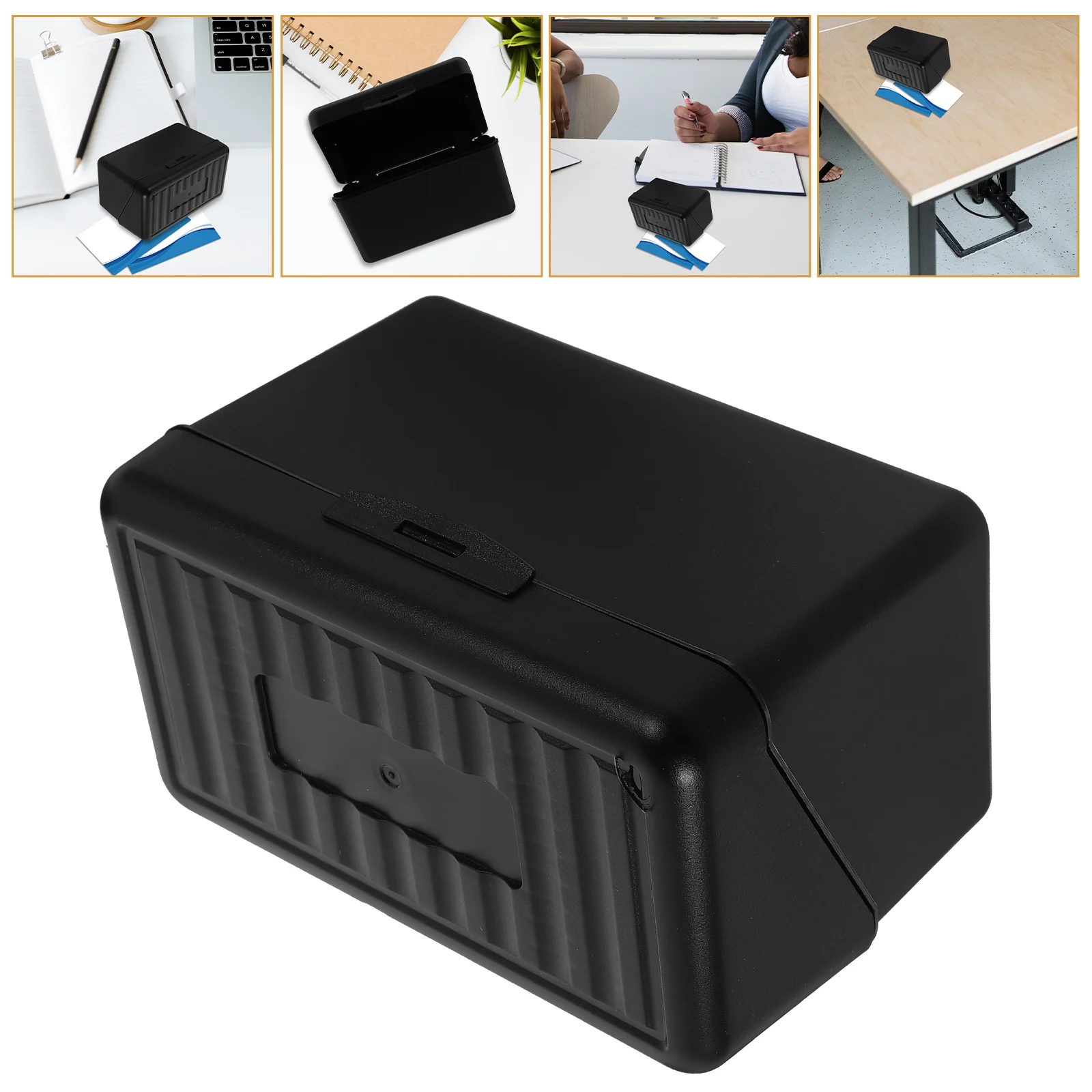 Storage Rack Sign Card Box Cards Bank Organiser Abs Display Stand Business Holder