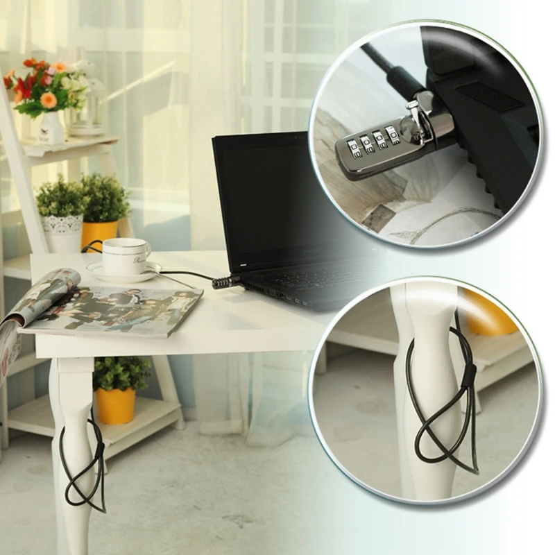 Anti-Theft Lock Computer PC Passwort Kabel Locker für Monitor Digitale Ausrüstung W3JD