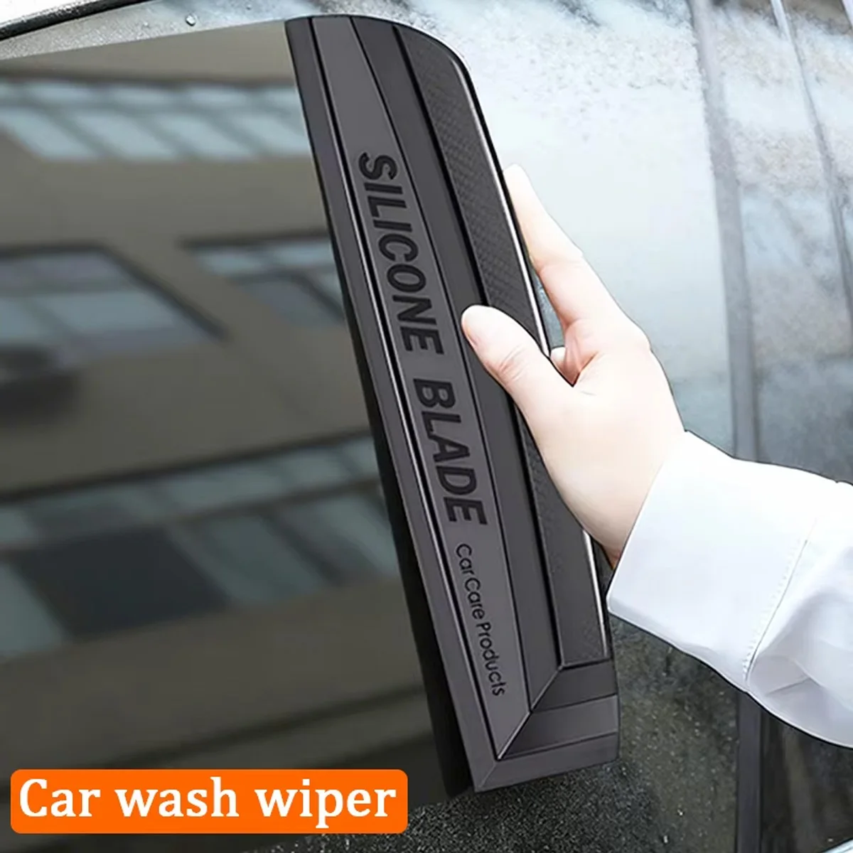 Yitong Auto Water Removal Silicone Squeegee Blade Car Wash Wiper For Windshield Window Mirror Streak Free Drying Detailing Tool