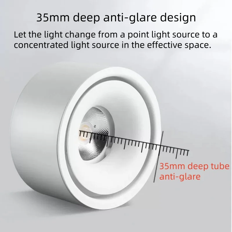 Open small spotlight anti-glare led downlight Nordic living room brave lamp aisle corridor ceiling spotlight