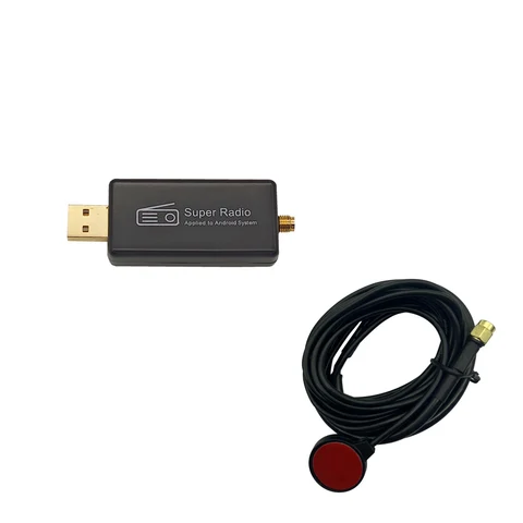 Мини-адаптер для автомобильной магнитолы Plug and Play, AM/FM стерео ресивер с USB-интерфейсом и антенной, совместимый с мультимедийными системами Android