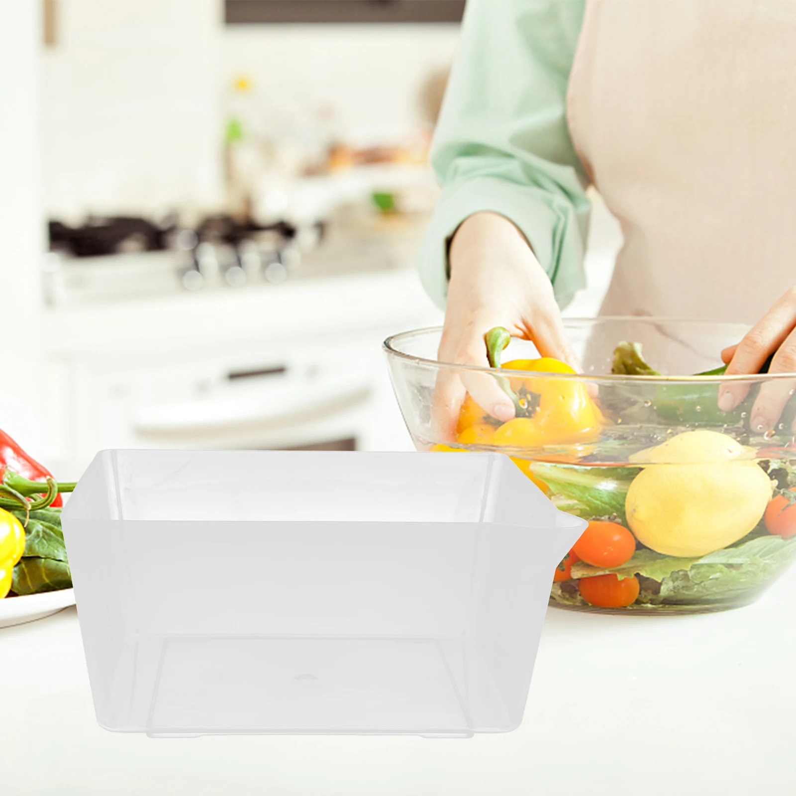 2pcs Acrylic Weighing Tray Transparent Scale Tray Rack Electronic Scale Bowl Food Measurement Lab Pan Kitchen Tool