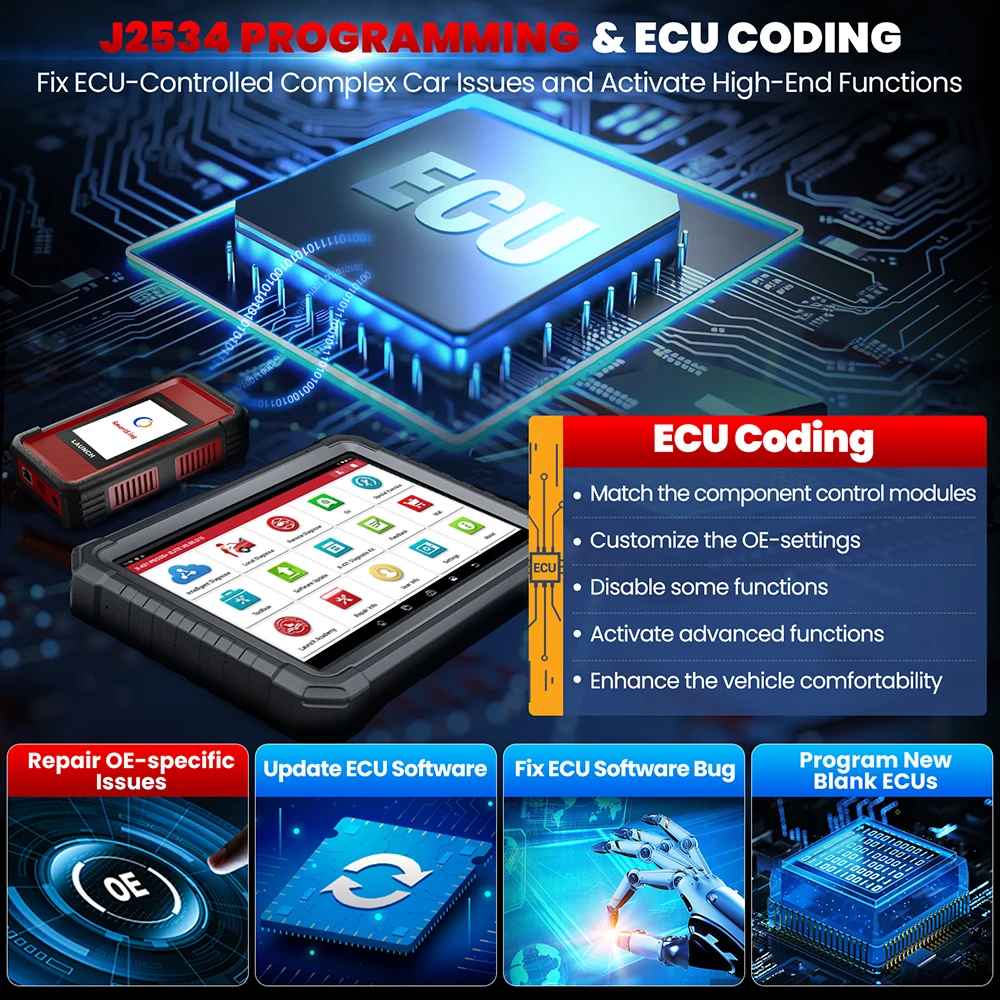 LANCIO X431 PRO3S + ELITE SmartLink C OBD2 Scanner CAN FD DOIP Strumento di diagnosi per auto J2534 Programmazione Topologia Mappatura per FCA SGW