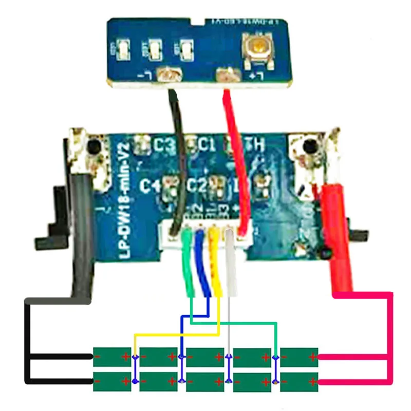 DCB200 Li-ion Battery Plastic Case PCB Charging Protection Circuit Board Box Shell For Dewalt 18V 20V 9Ah DCB183 Label Housings