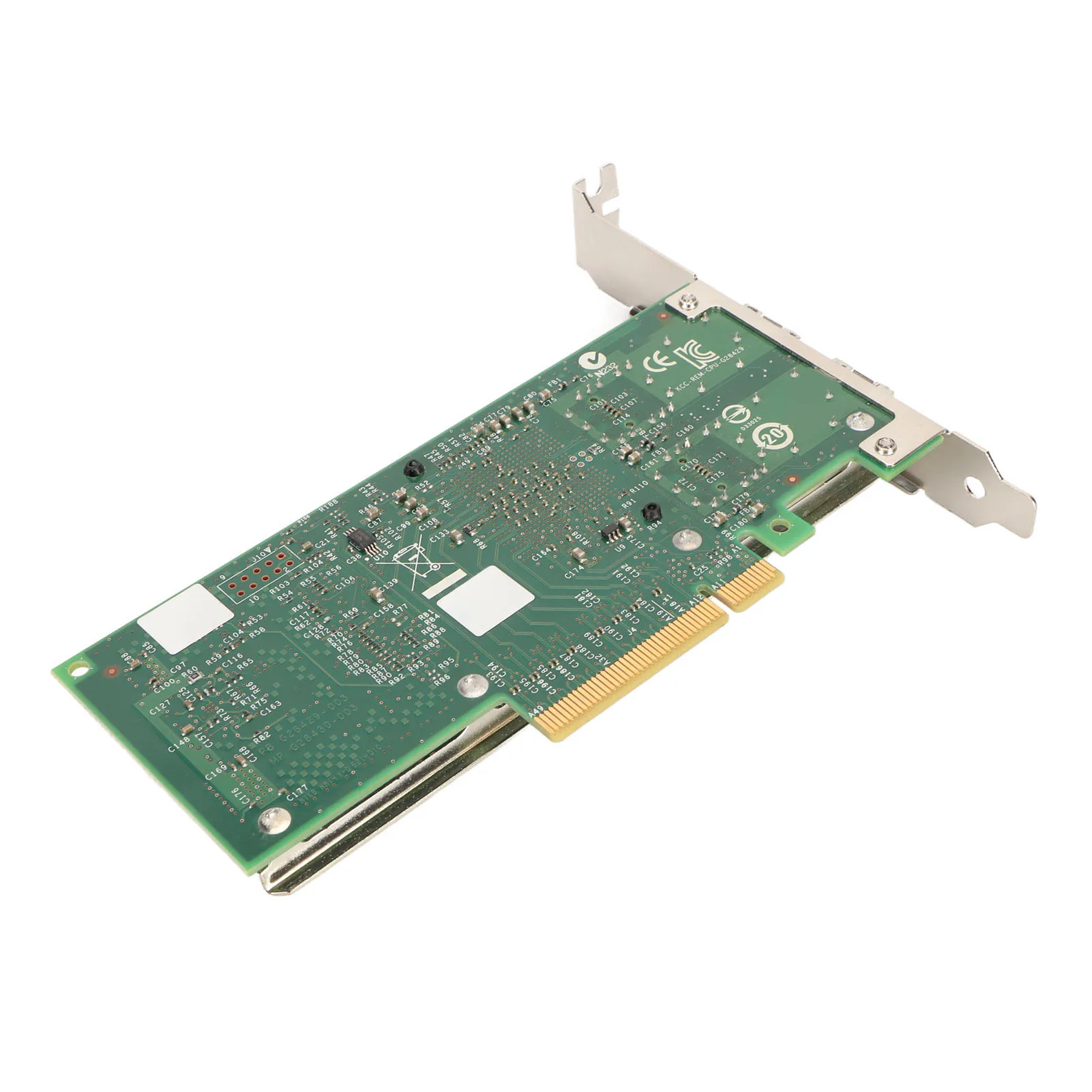 محول خادم احترافي 10 جيجابت في الثانية 2 منافذ SFP PCIE Express X8 التوصيل والتشغيل بطاقة شبكة PCIe المستقرة لنقل سطح المكتب