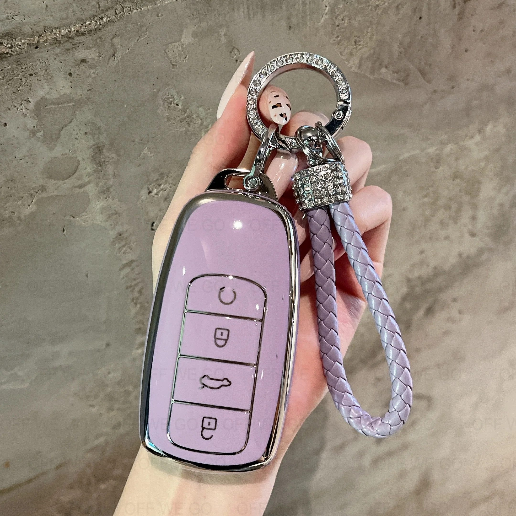 Auto-Schlüsselhülle aus Leder mit Schlüsselring-Set für Chery Omoda 5 C5 Tigo 7 8 Pro Max Tigo 7 8 Plus Arrizo 5 Plus Jaecoo 2023 Schlüsselanhänger – Detail 6