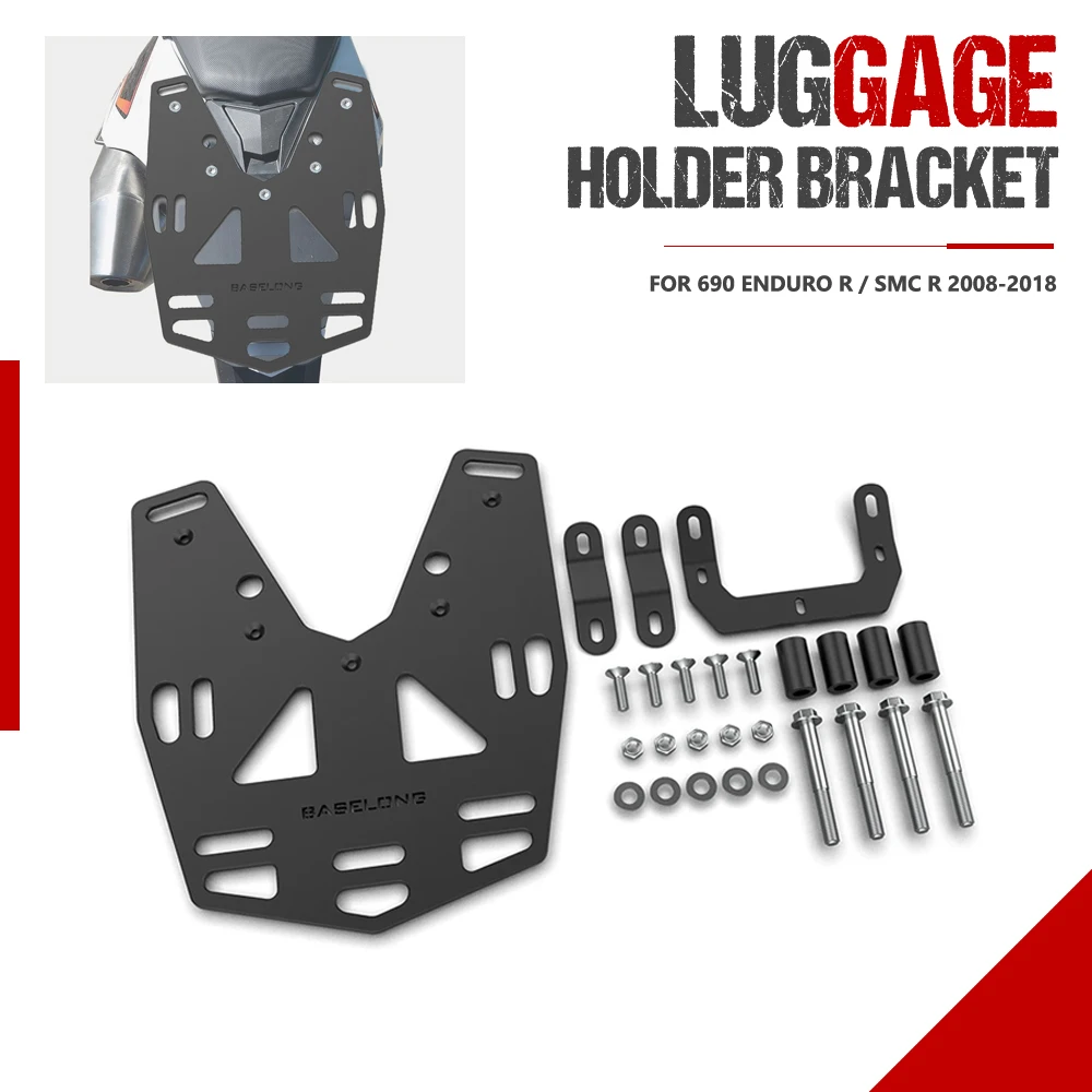 For 690 ENDURO R / SMC R 2008-2017-2018 Motorcycle Rear Rack Tail Rack Rear Luggage Holder Bracket Top Case Mount Plate Bracket