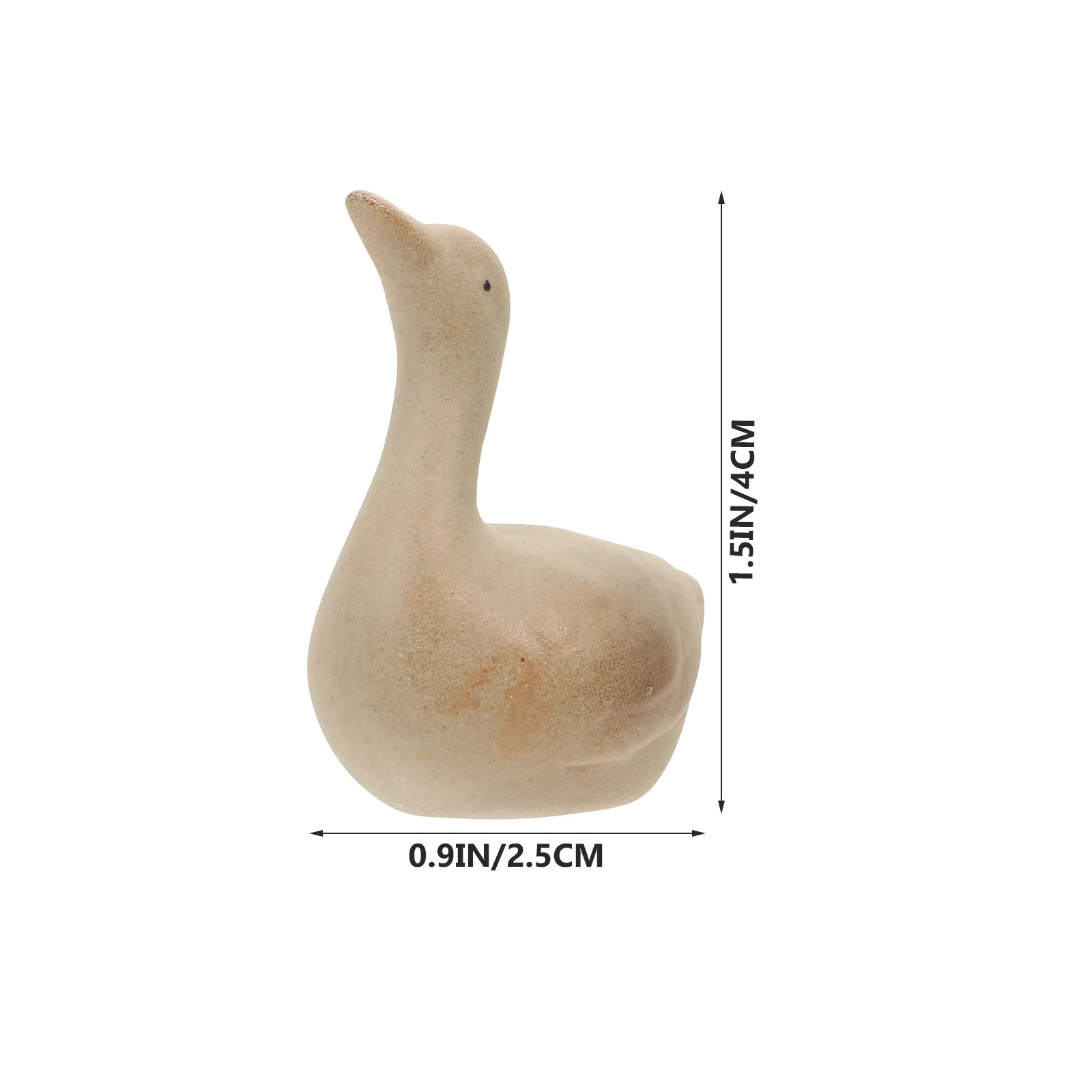 2Pcs Ceramic Swan Flower Pot Decor Animal-Shaped Garden Adornment for Balcony Yard Desktop Micro Landscape Succulent Planter