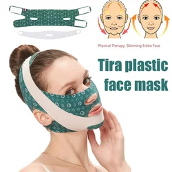 Cinturón de estiramiento Facial ajustable en V, mascarilla para esculpir la cara con doble mentón, herramienta para el cuidado de la piel Facial, cintas de estiramiento Facial