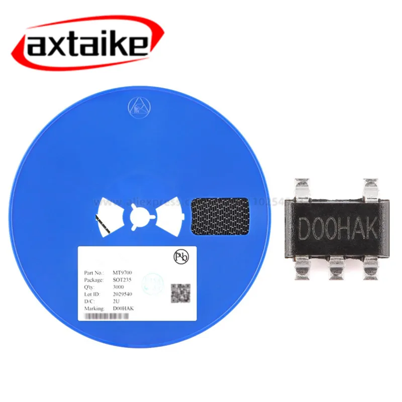 

20PCS MT9700 SOT23-5 D00HA* Marking 80mΩ Adjustable Fsat Response Current Limited Power Distribution Switch IC