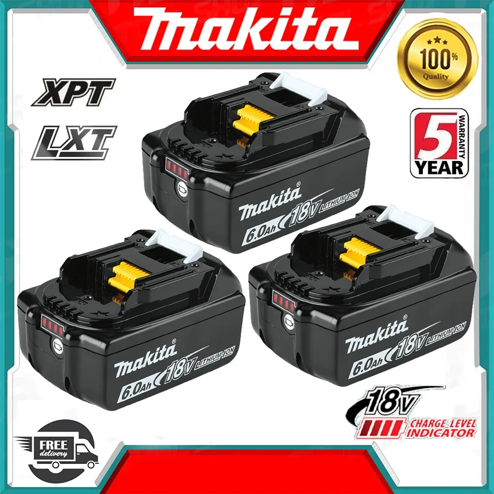 

Original Makita BL1860 BL1850B BL1850 BL1840 BL1830 screwdriver battery & charger 18v Replacement Power Tool Batteries.