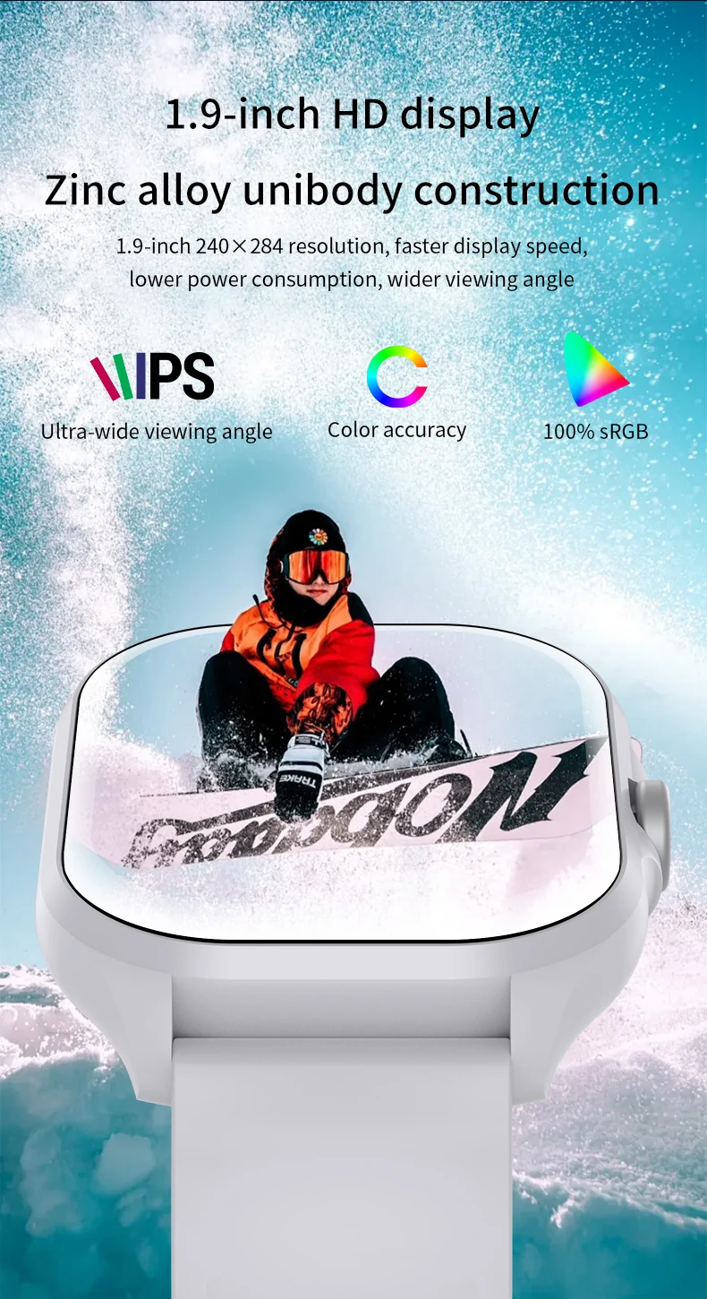 Smart Watch with Bluetooth Calling, 1.88-Inch HD Display and Fitness Tracking description 2