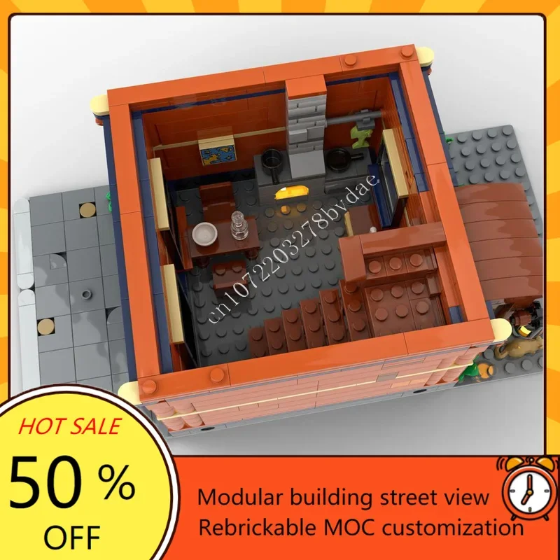 1012 Elementów Dom Robotnika Modularny MOC Kreatywny widok ulicy Model Puzzle Architektura DIY Edukacja Zabawki do Składania Prezenty