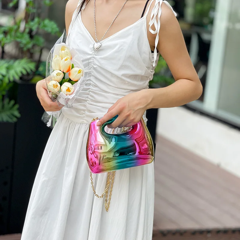 MOODS Branded Women Evening Clutch Bags Luxury Designer Purses And Handbags Acrylic Chain Shoulder Bag For Wedding Dinner Party