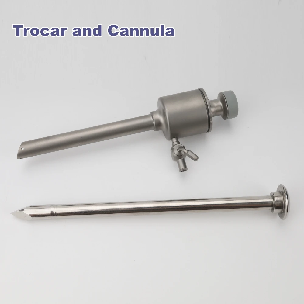 Laparoscopic Reusable Trocar Flip Type 5mm 10mm 12mm 15mm Laparoscopy Trocar and Cannula