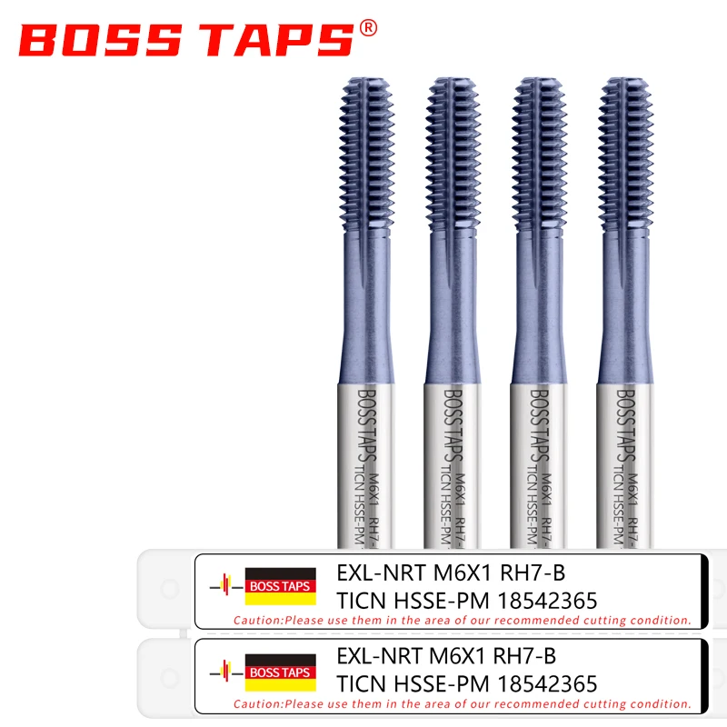 BOSS TAPS HSSE-PM JIS Standard Ticn Coating Roll Forming Tap M1 M2 M3 M4 M5 M6 M7 M8 M9 M10 M11 M12 Machine Screw Thread Taps