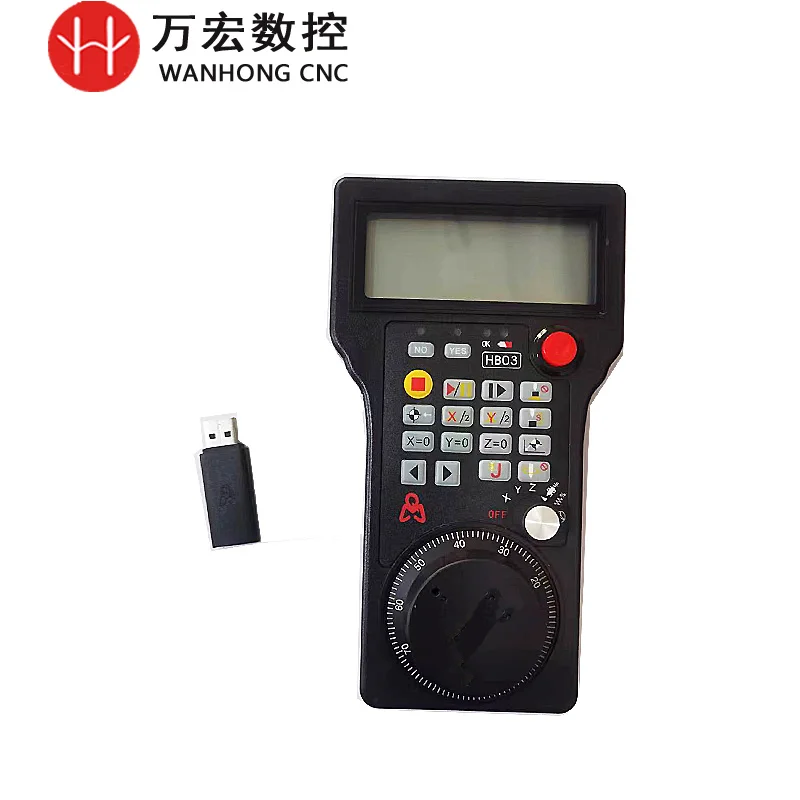 HB03 CNC MPG Wireless Handwheel Mach3 Pendant Control for CNC Router Milling Machine Tool Accessory