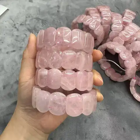 Pulsera de piedra de cristal de cuarzo MaRose para mujer, joyería de piedras preciosas naturales, venta al por mayor