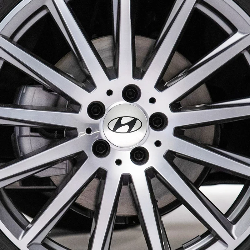 4 قطعة 56/60/65 مللي متر سيارة عجلة غطاء محور مركزي شارة شعار ملصق مائي عجلة ملصق لشركة هيونداي إلنترا توكسون I10 I20 I30 I40 IX20 IX35 #3