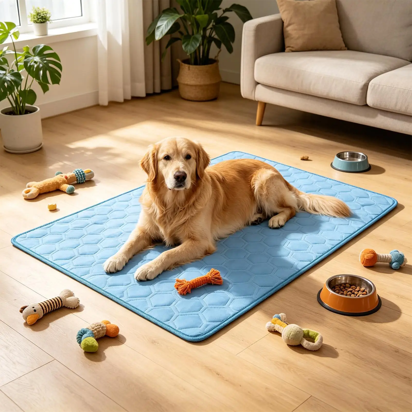 pet cooling mat Non-Slip Washable Cushion Summer Dogs Cooling Pad Sleeping Pad Bed Sofa Cat Ice Pad Blanket Cat Blanket view 3