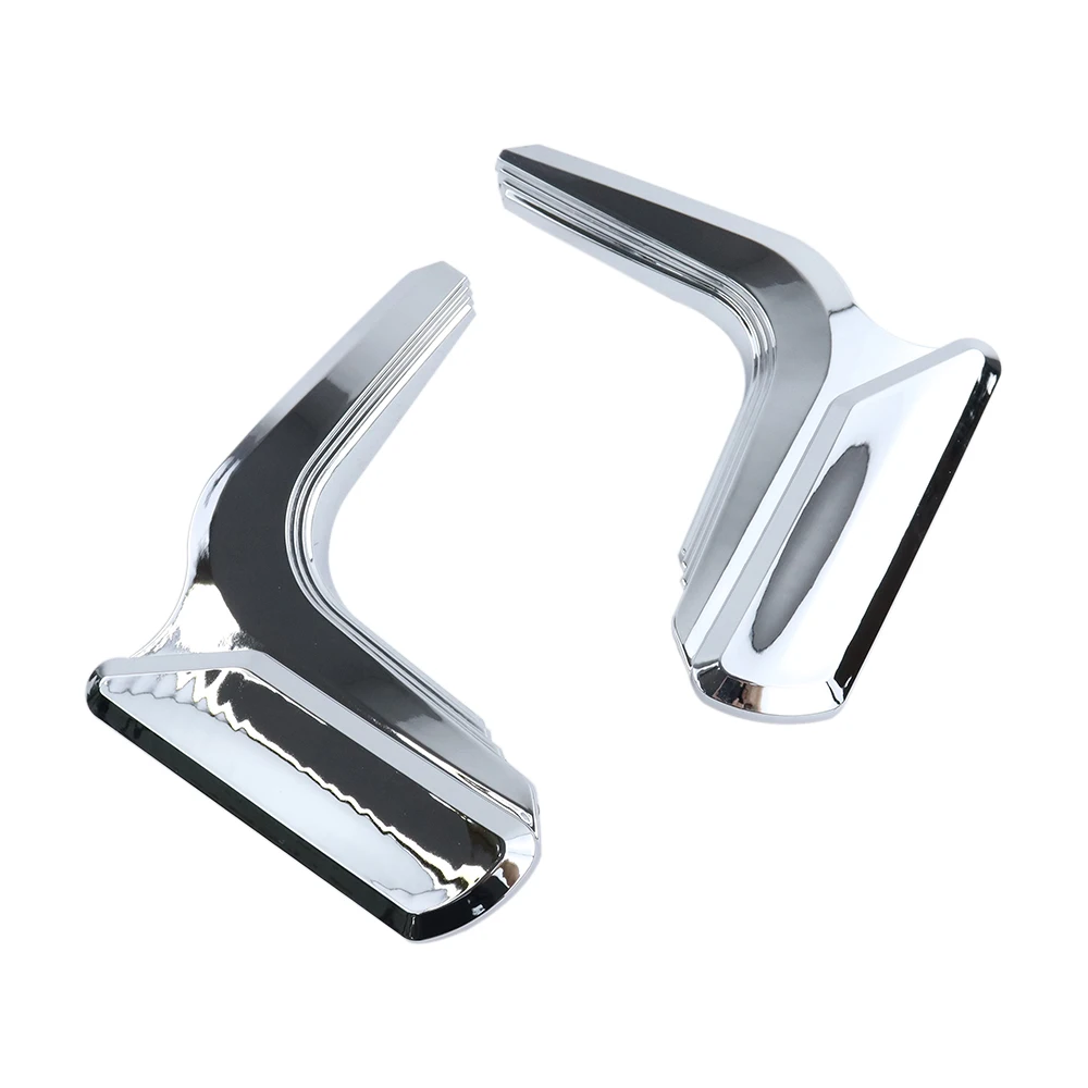 Motorcycle Mid Frame Trim Cover Side Fairing Chromeplate Sticker - Black/Chrome Fit For Indian Scout Bobber Sixty 2015-2024