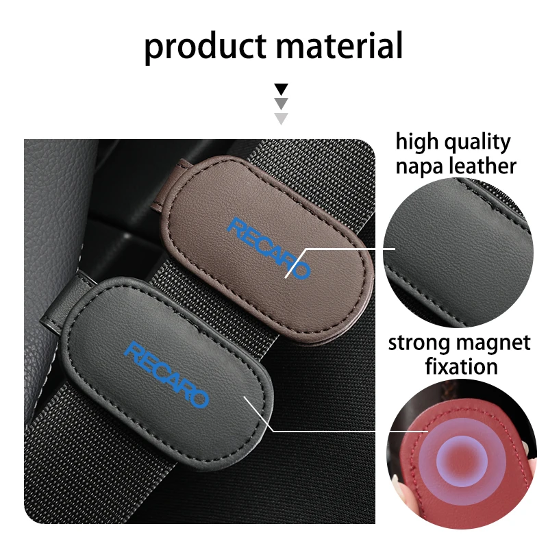 Car Seat Belt Clip Safety Belt Fixed Limiter Adjustable Stopper For Recaro view 4