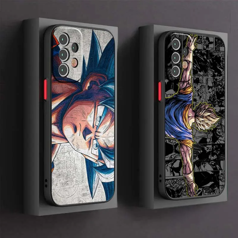 

Dragon Ball Popular Art Comic Phone Case For Samsung A56 A42 A36 A34 A33 A32 A23 A16 A04 A03 Note 20 5G Frosted Translucent