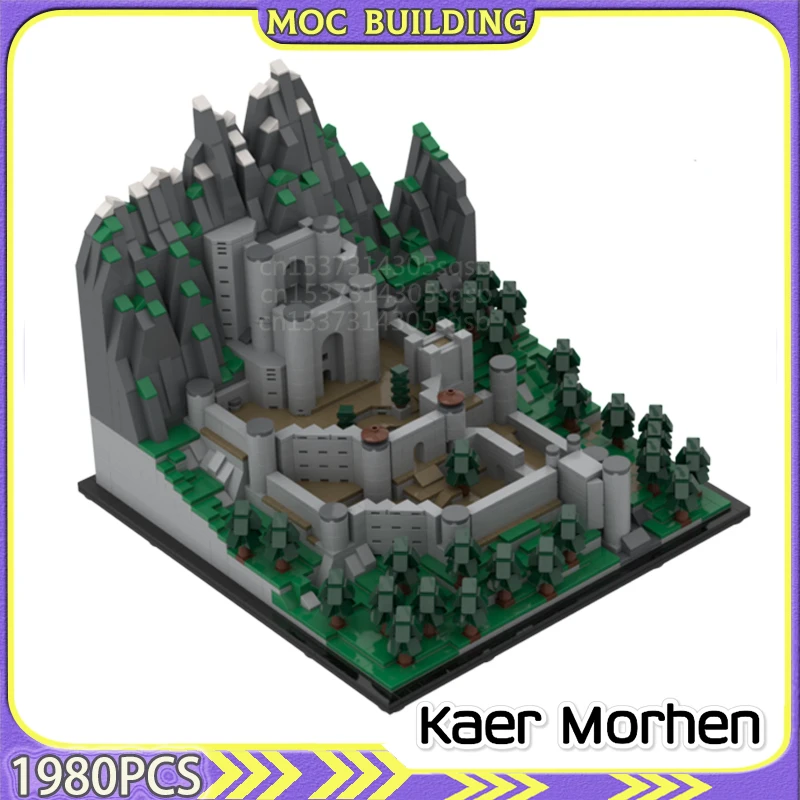 

Kaer Morhen Diorama Model MOC Building Blocks Model DIY Assemble Bricks Bricks Toy Gift