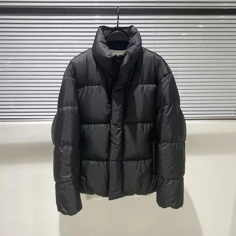 

Мужская зимняя модная короткая пуховая куртка с воротником-стойкой, теплая, повседневная верхняя одежда, утепленная, молодежная, трендовая модель