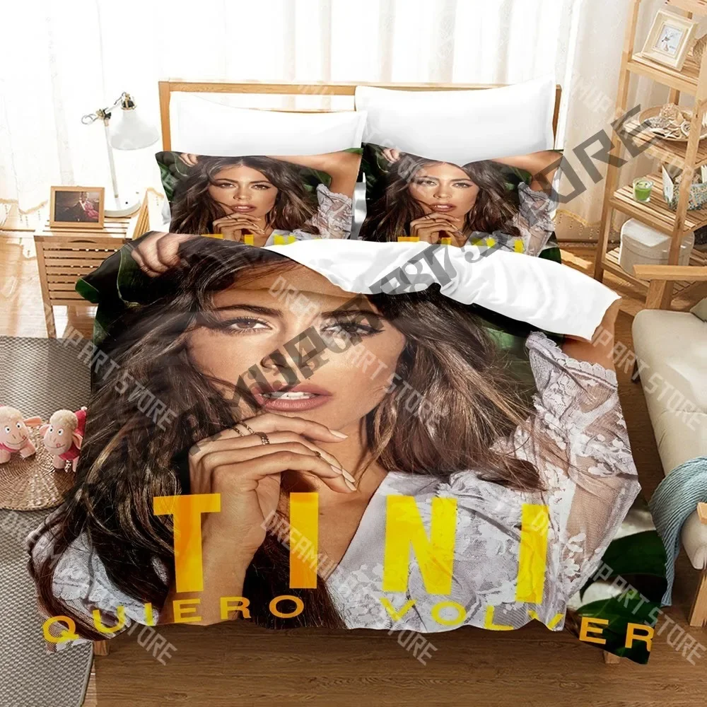 

Комплект постельного белья Tini Stoessel с 3D принтом, одинарный, полный, королевский размер, комплект постельного белья для взрослых и детей, пододеяльник для спальни, простыня