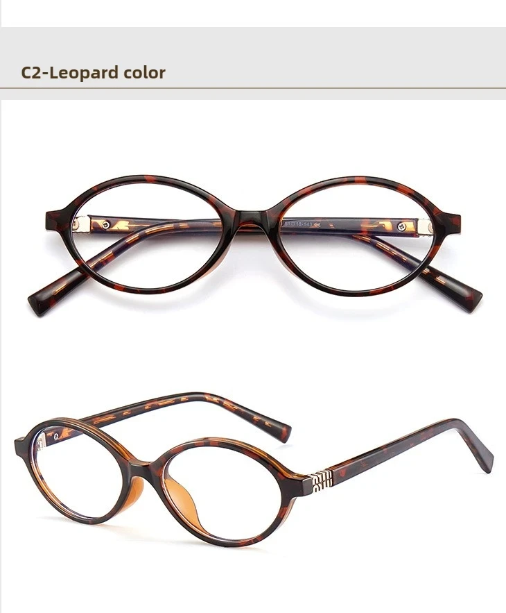 KANDREA Classics Small Frames Anti Blue Ray Myopia Glasses Women Retro Oval Reading Glasses Anti-reflection Prescription Eyewear