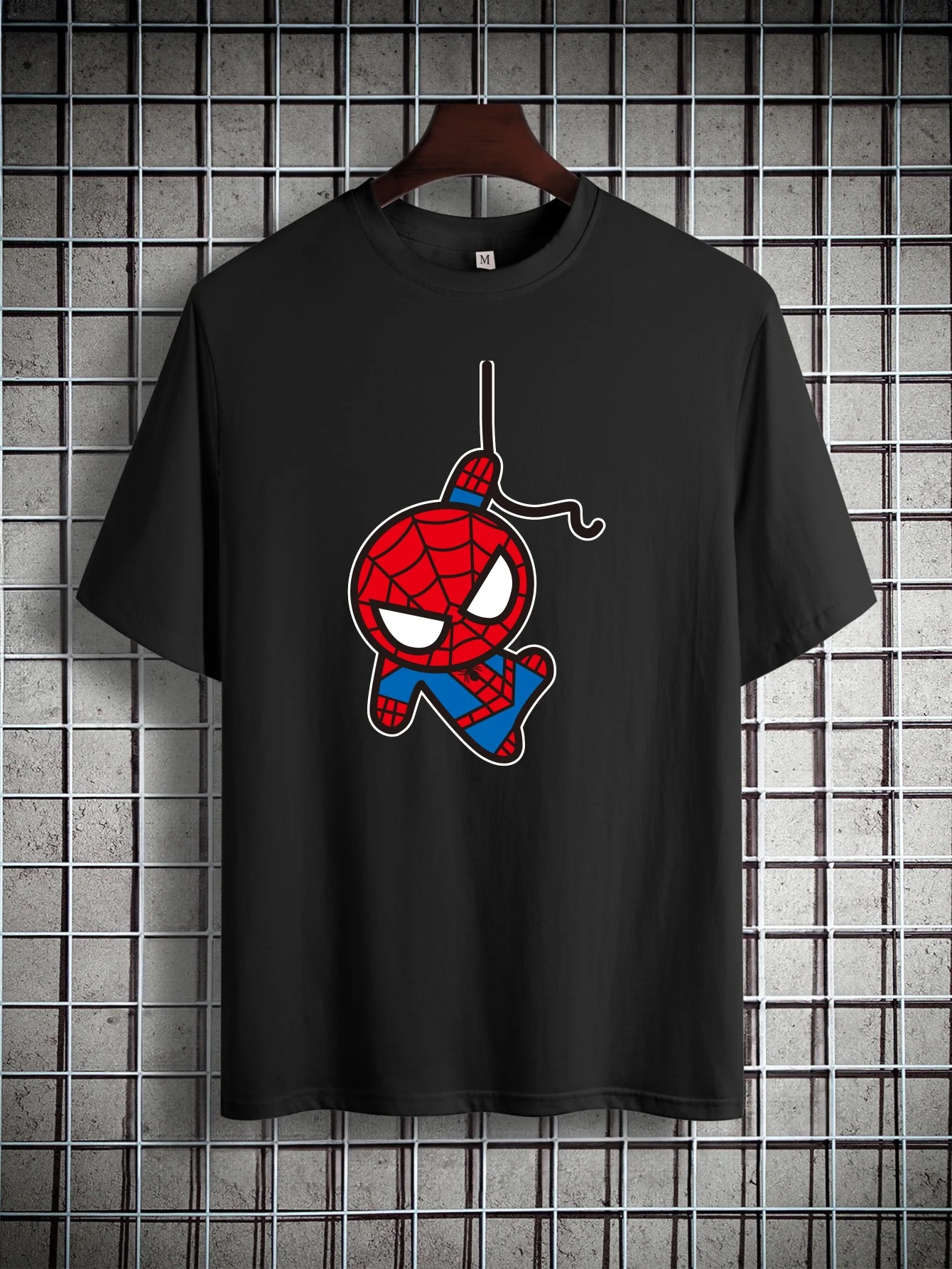 

Футболки Marvel с мультяшным принтом «Человек-паук Диснея», мужская хлопковая модная удобная футболка, новый повседневный топ, футболка с круглым вырезом и короткими рукавами