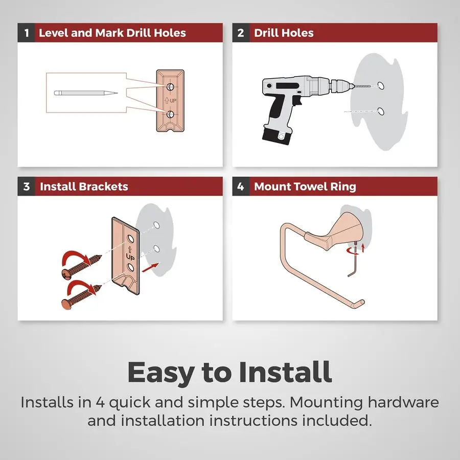 

Willa Towel Hook, Bathroom Towel amp Robe Hook, WallMounted, Screwin, Matte Black Finish, BRHWLL0B