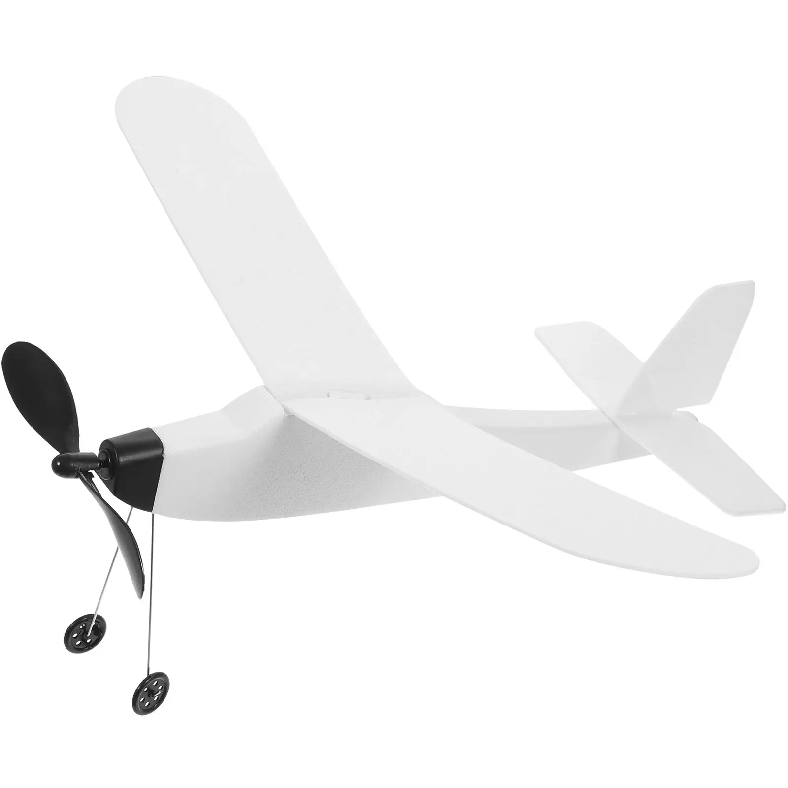 

Rubber Band Airplane Random Color Foam Glider Flying Outdoor Play for Kids Hand Eye Coordination Educational Children Activity