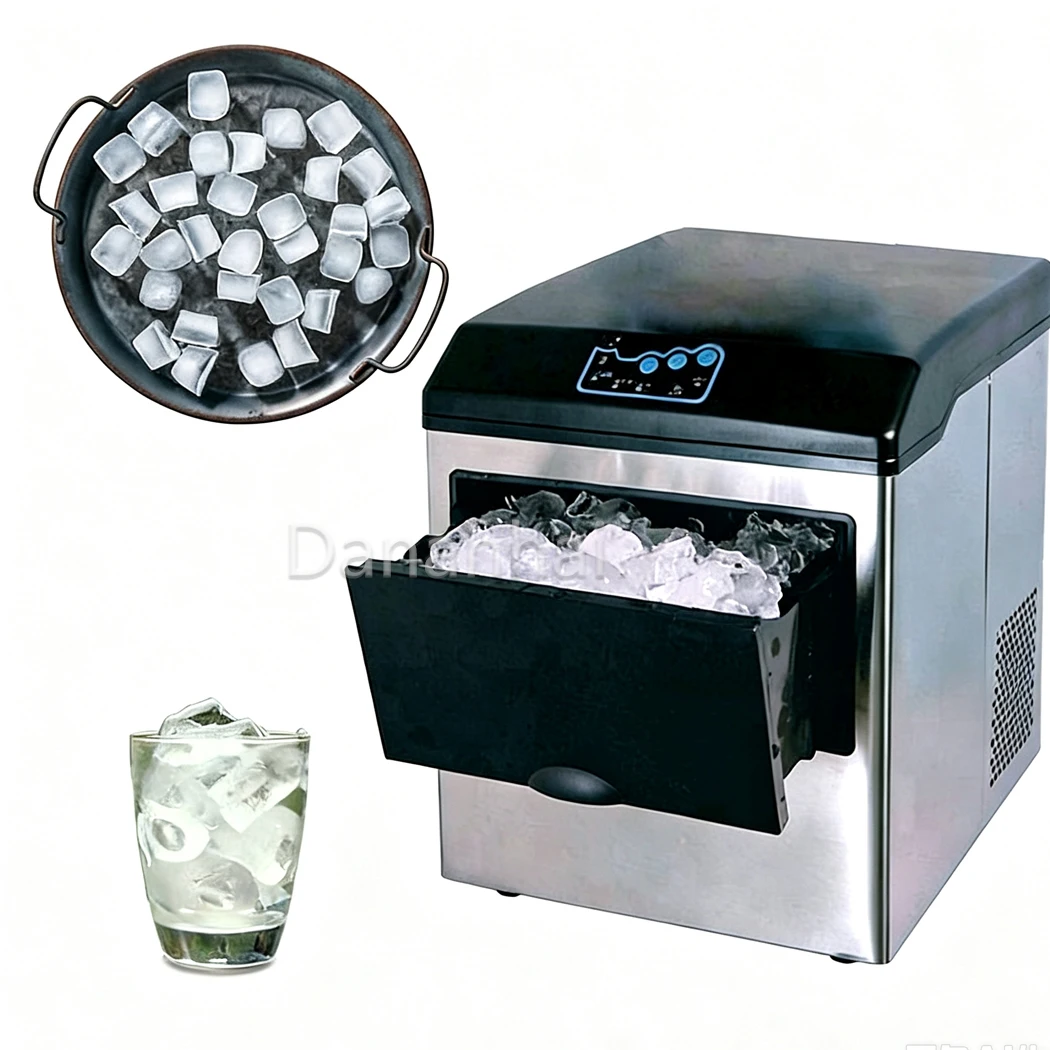 Ice Maker Machine Compact Ice Cube Maker For Home Kitchen Cafe Bar Daily Beverage Cooling Needs