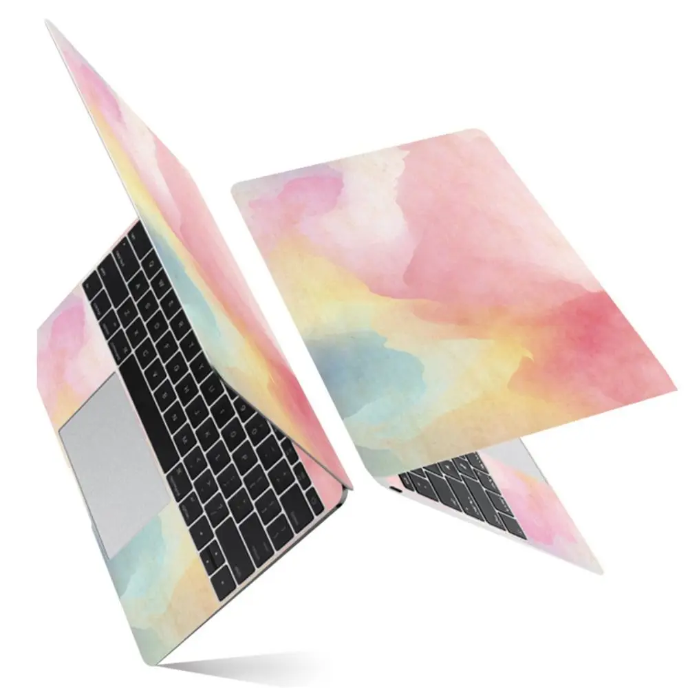 15 inch DIY Laptop Stickers Skins A+C Side Waterproof Laptop Decor Vent Holes PVC for Macbook /HP / Dell / Lenovo / Acer / ASUS