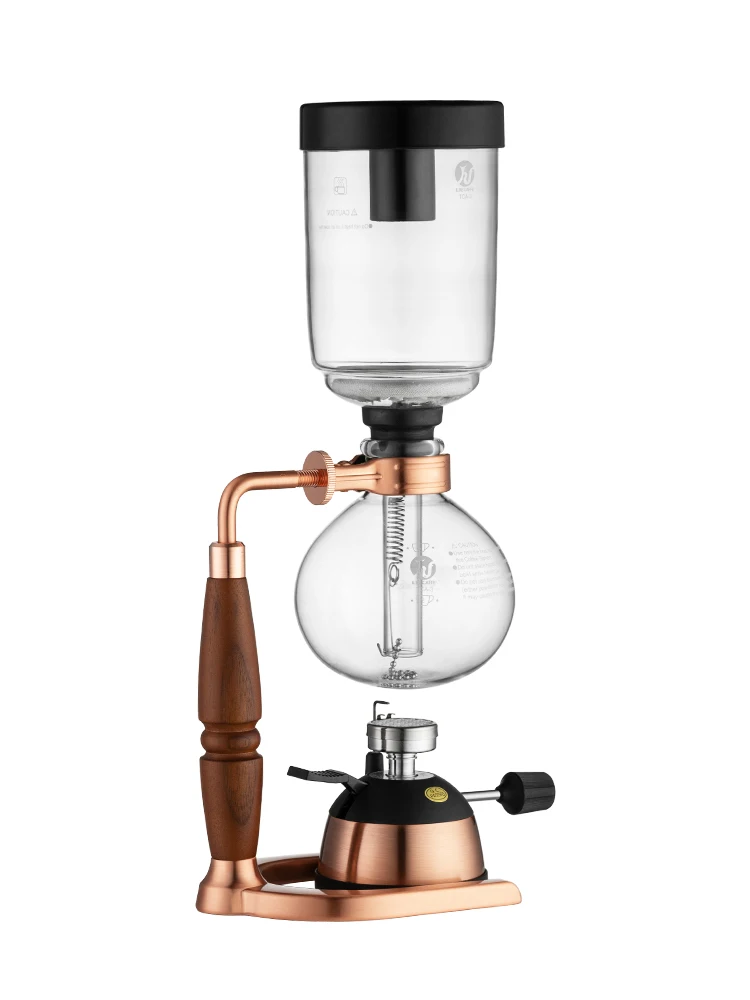 Siphon coffee pot set, household siphon pot, gas stove, heated glass coffee machine, manual coffee making equipment