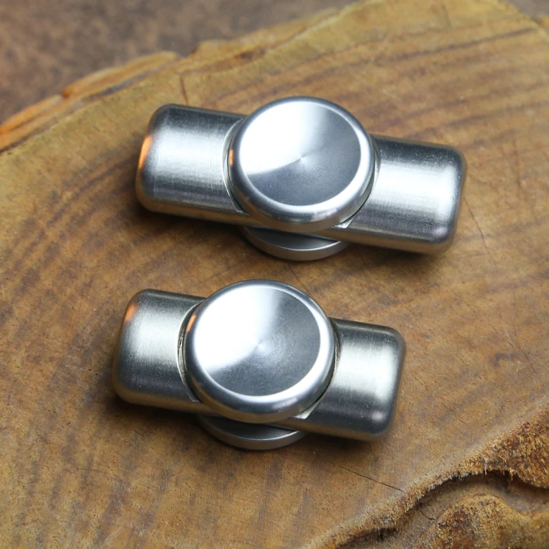 Two-leaf Stainless Steel Brushed Craft Fidget Spinner EDC Hand Spinner Office Relaxation Fidget Toys ADHD Anxiety Stress Toys