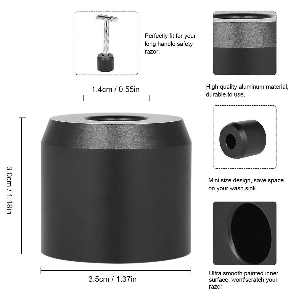 حامل سكاكين مزدوج الجوانب، قاعدة تخزين، رف تخزين من الفولاذ المقاوم للصدأ، قاعدة ماكينة حلاقة يدوية مزدوجة الجوانب، جميع المواد المعدنية