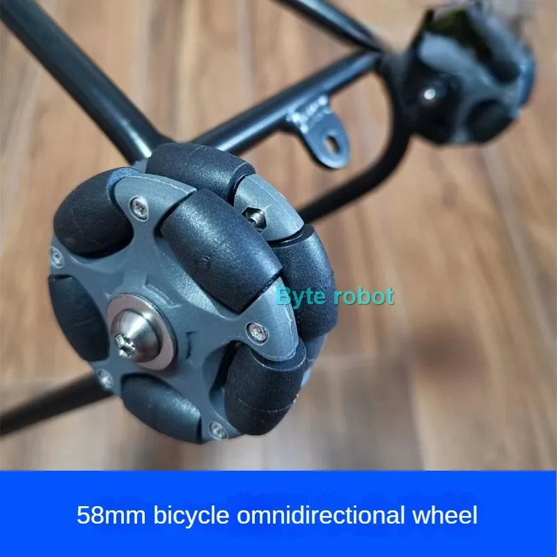 1/2/4PCS 58mm Nylon Omni Wheels Easy Roller Wheels for Brompton Extension Rod Telescopic Bike Cargo Rack Parts Folding Bicycle