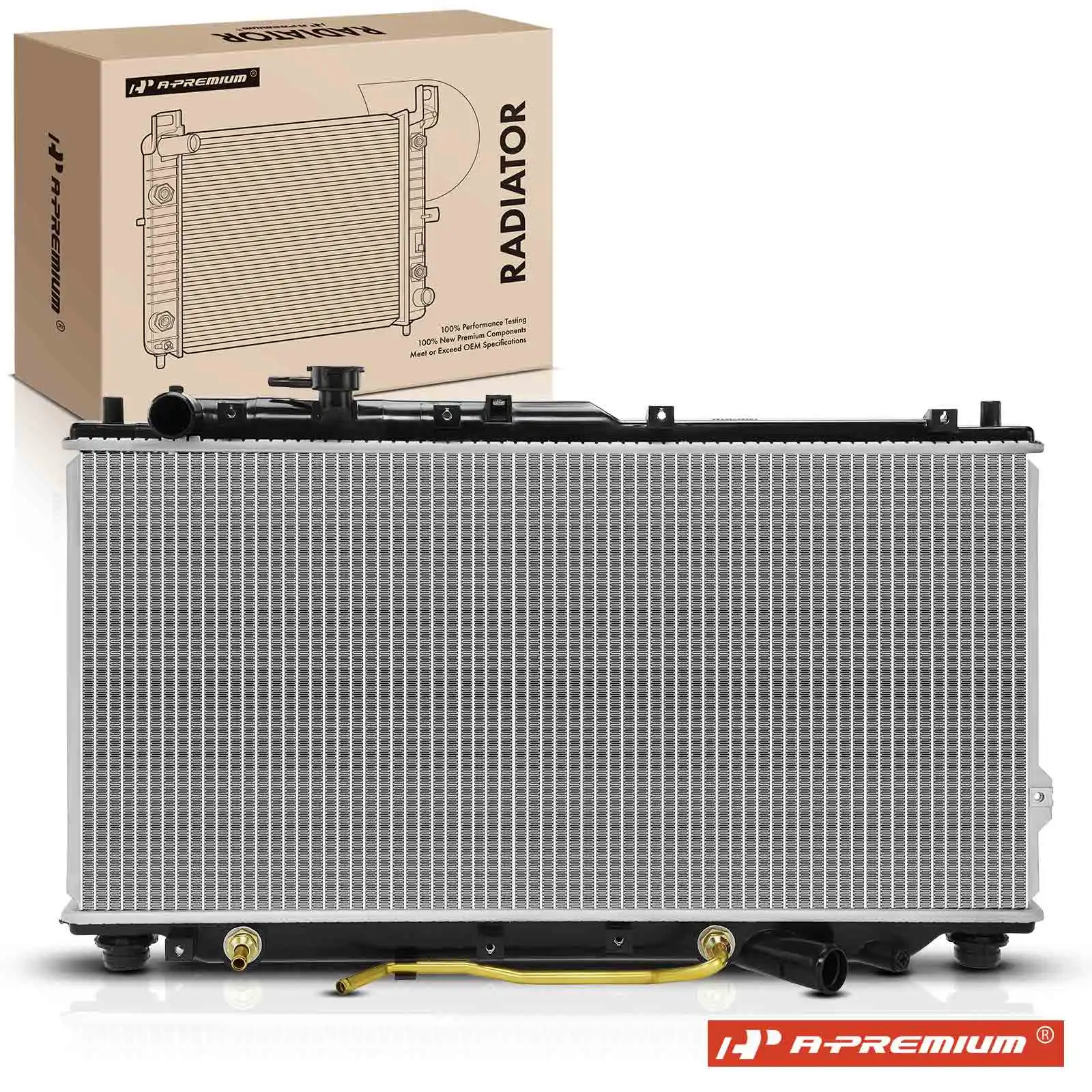 A-Premium Radiator with Transmission Oil Cooler for Kia Sephia 1998-2001 Spectra 2000-2004