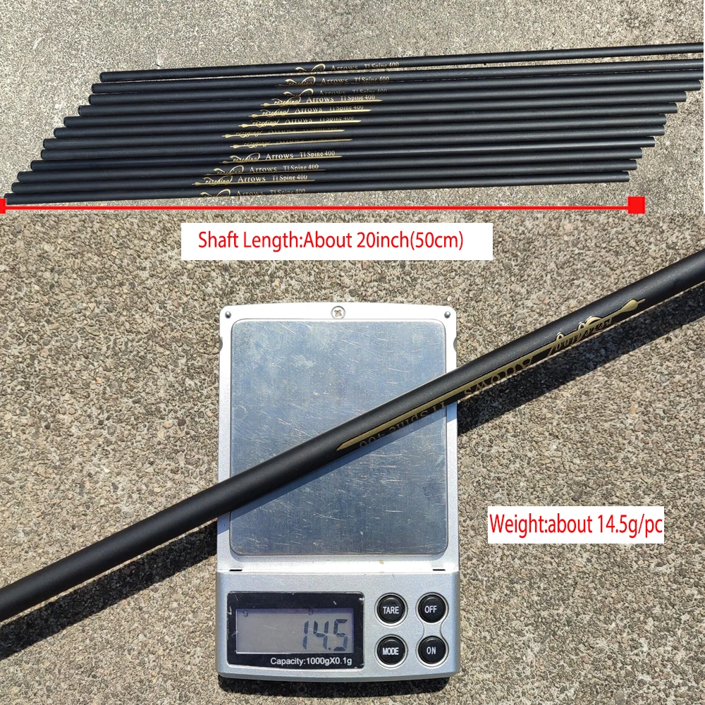 9PCS 20Inches Archery Carbon A - Arrow Carbon Shaft review and price